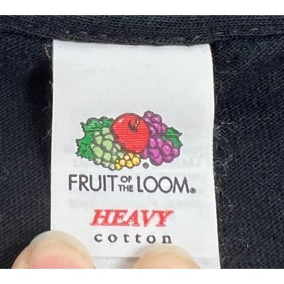 Men's Nirvana T Shirt 100% Cotton Black Yellow Seattle Washington Guitar Band M - Picture 5 of 6